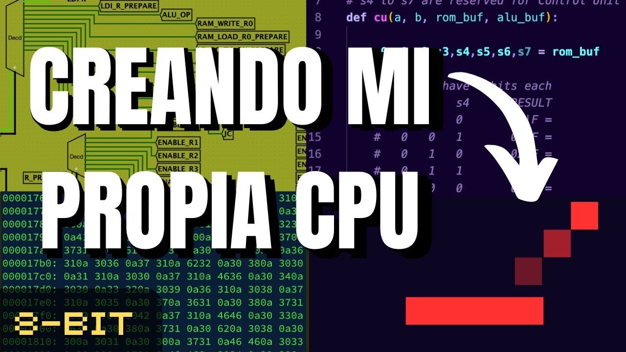He creado una CPU de 8 bits ¡Corre su propio juego!