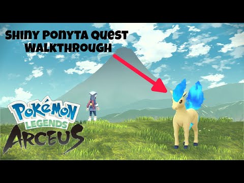 How To Catch Shiny Ponyta in Pokémon Legends Arceus\Full Questline and Walkthrough
