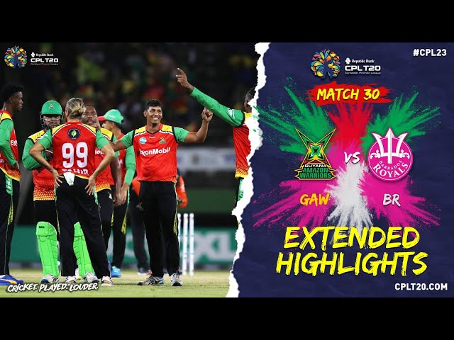 Extended Highlights | Guyana Amazon Warriors vs Barbados Royals | CPL 2023