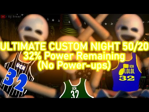 🐻🐰🐥🦊 50/20 Green Run, 32% Power Remaining, UCN, No Power-ups, Office #3 - FNaF Ultimate Custom Night
