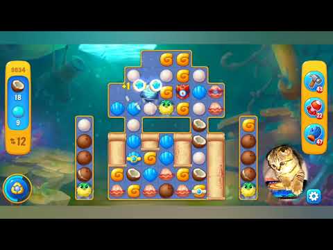 Fishdom 2022, no Boosters,   9834   level  -  прохождение без бустеров,   9834  уровень.