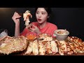 SUB Giant Cheesy King Crab Mukbang Asmr Buldak Mayo Sauce And Fried Rice Too Eating Sounds