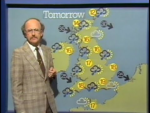 Weather Forecast with Michael Fish Tuesday 24th August 1982 BBC1