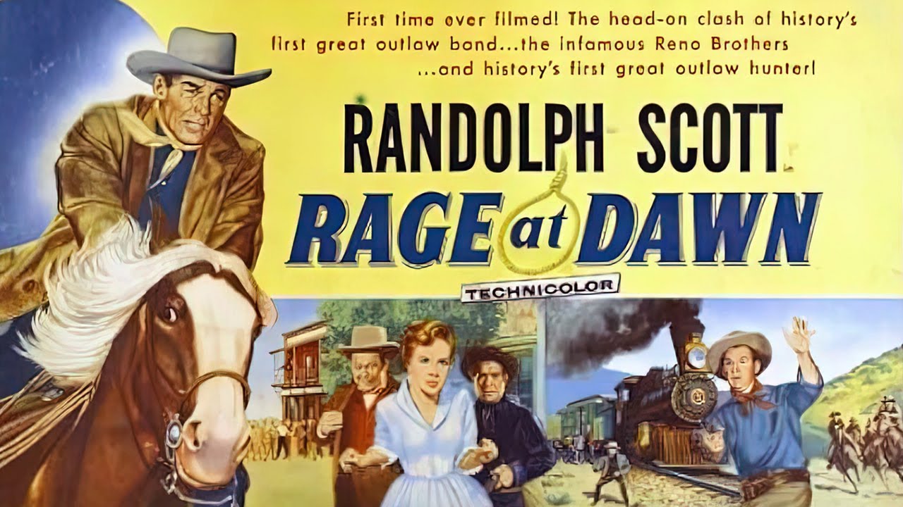 Rage At Dawn (1955) Technicolor Western | Randolph Scott | Forrest Tucker