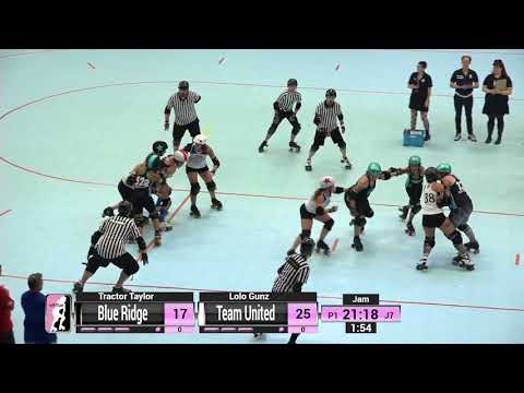2018 WFTDA NA-East Continental Cup Game 8: Blue Ridge Rollergirls vs Team United