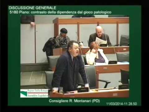 Intervento di R. Montanari sul piano di contrasto alla ludopatia