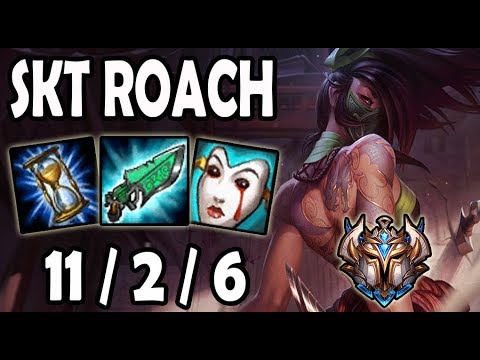 Akali vs Kled TOP [ SKT T1 Roach ] Lol Challenger Korea