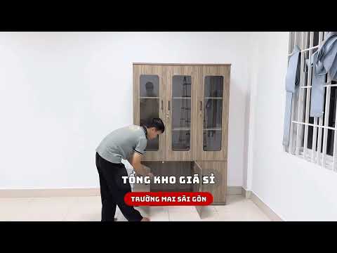 Tủ Hồ Sơ Gỗ 3 Cánh Bitly - THS7