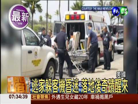 少年躲起落架艙 "偷渡"到夏威夷