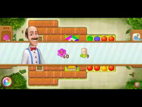 Gardenscapes Level 1973 Walkthrough "No Boosters Used"