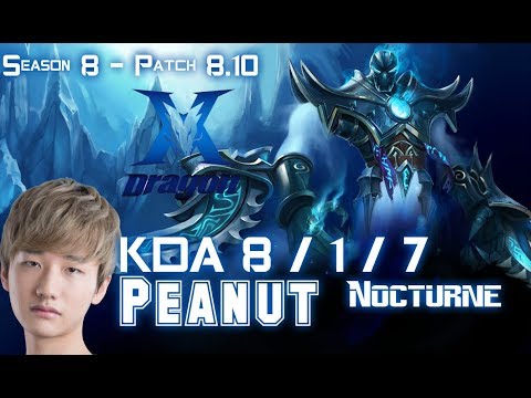 KZ Peanut NOCTURNE vs REK'SAI Jungle - Patch 8.10 KR Ranked