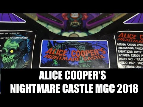 Alice Cooper's Nightmare Castle *beta software* game play & playfield views MGC 2018