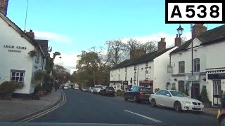 preview picture of video 'A538 - Prestbury to Macclesfield (Part 1) - Front View'