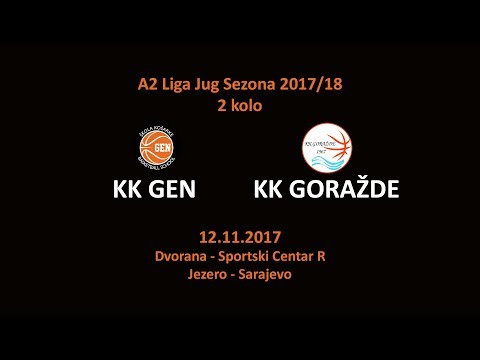 KK "GEN" Sarajevo-KK "GORAŽDE" Goražde- A2 Liga Jug KSBIH 2.Kolo