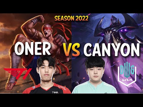 T1 Oner vs DK Canyon - LEE SIN vs BEL'VETH Jungle - KR Ranked