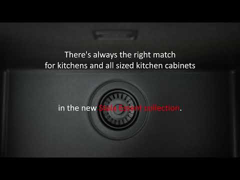 Diskho Stala Essent CEG-E50B Komposit Svart Enkel med Korgventil