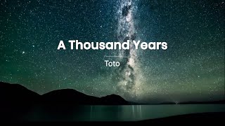 Toto  - A Thousand Years  (Karaoke)