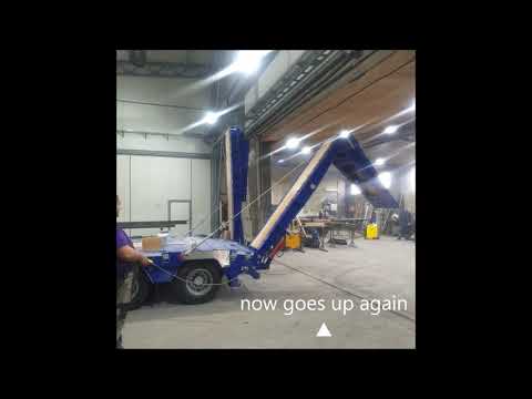 UniMachine DT 8A - lowering and raising the hydraulic folding ramps