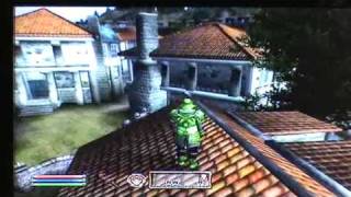 Oblivion - How to get outside of anvils scenery