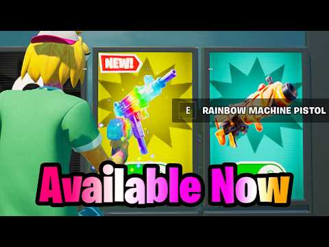 How To Get NEW Rainbow Machine Pistol in 1vs1 with every gun Fortnite
