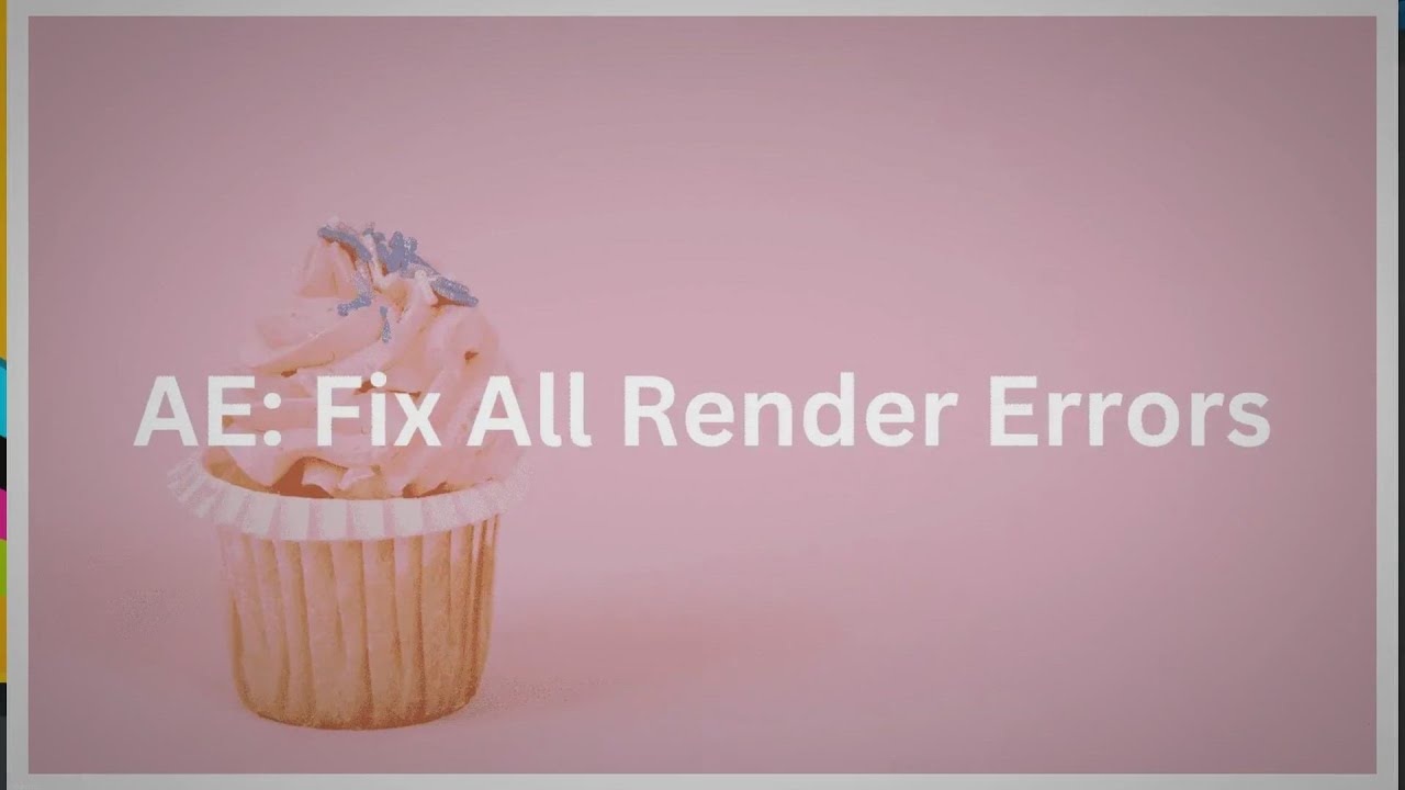 Fix Failed Renders In Adobe After Effects [100% Working]