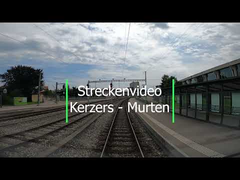 Cab ride Kerzers to Murten - Führerstandsmitfahrt Kerzers nach Murten