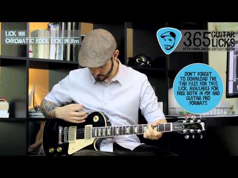 Lick 166/365 - Chromatic Rock Lick in Bm | 365 Guitar Licks Project