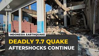 Indonesia earthquake kills dozens as powerful aftershocks hamper rescue efforts
