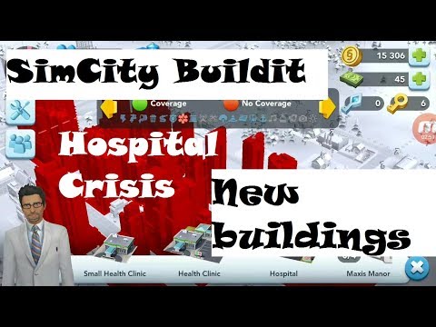 SimCity Build It Level up 15-16 Upgrades Layout Big Hospital Crisis