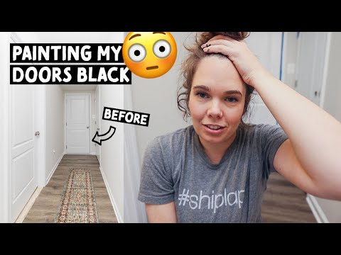 This might be a HUGE MISTAKE |  Painting my interior doors BLACK