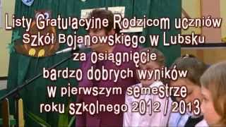 preview picture of video 'Listy Gratulacyjne w szkołach Bojanowskiego- 2013 Lubsko'