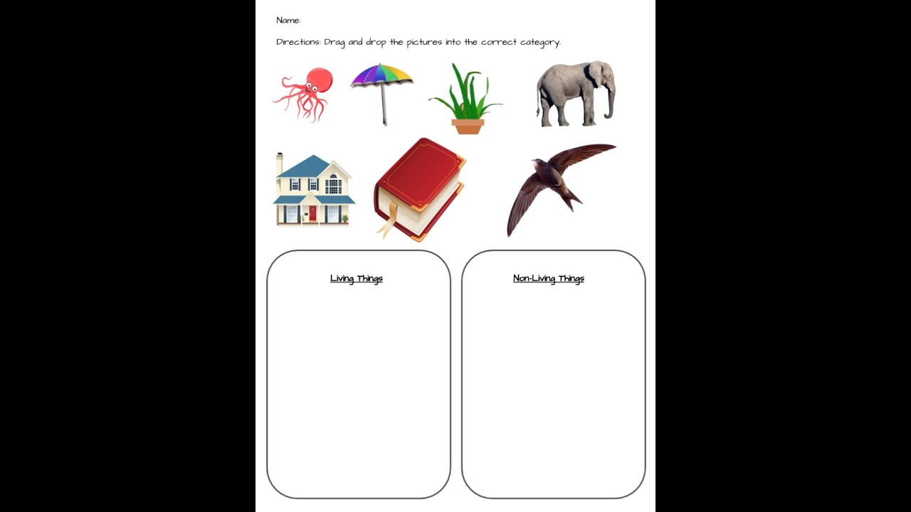 How to Make an Interactive Drag & Drop Worksheet (sorting activity)