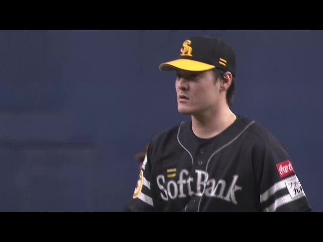 【7回裏】エースの投球!! ホークス・有原航平 7回2失点の好投で12勝目をあげる!!  2024年9月13日 オリックス・バファローズ 対 福岡ソフトバンクホークス