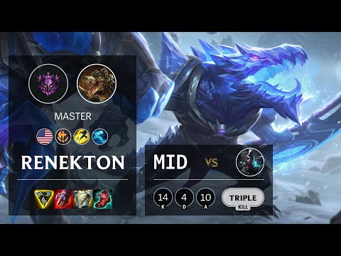 Renekton Mid vs Ekko - NA Master Patch 11.11