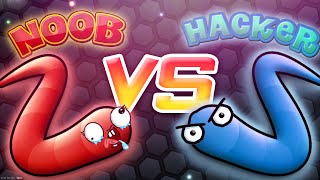 Slither.io - HACKER vs. NOOB (Slitherio)
