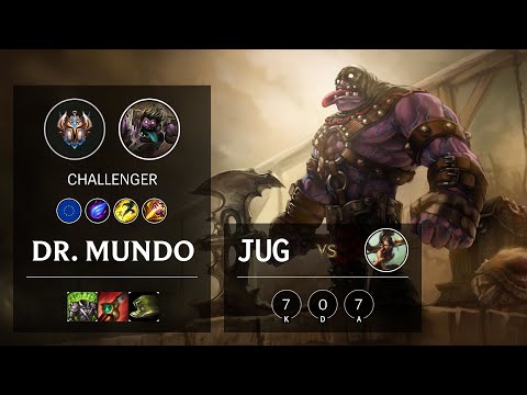 Dr. Mundo Jungle vs Nidalee - EUW Challenger Patch 10.15