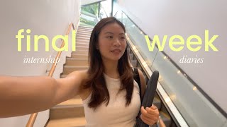 LAST WEEK OF WORK (vlog) ✿ office tour, corporate life in singapore, uni intern diaries
