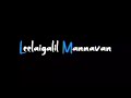 Ilamai Idho Idho Song Lyrics Black Screen WhatsApp Status