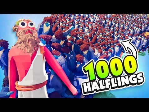 1000 HALFLINGS vs ZEUS! - TABS Early Access Release (Totally Accurate Battle Simulator)