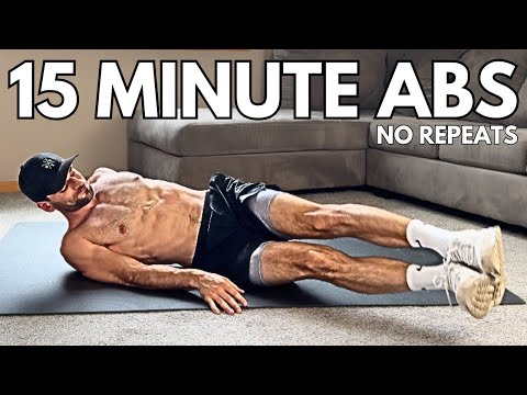 15 Min INTENSE No Repeat Abs Workout [Hardest Ab Exercises]