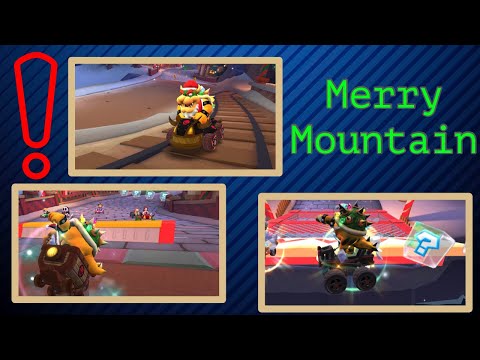 🎄🔥Bowser (Santa) Showcase On All 3 Merry Mountain Courses (200cc) [Mario Kart Tour]