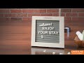 Wooden Letter Message Board (Video)
