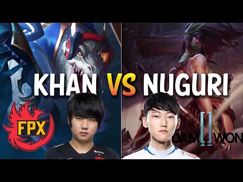 FPX Khan vs DWG Nuguri - RENEKTON vs AKALI Top - KR LOL CHALLENGER
