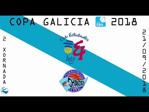 ESTUDIANTES LUGO LEYMA NATURA //UCOGA SEGUROS CB CHANTADA #1 2ª J COPA GALICIA EBA 2018 #basketball