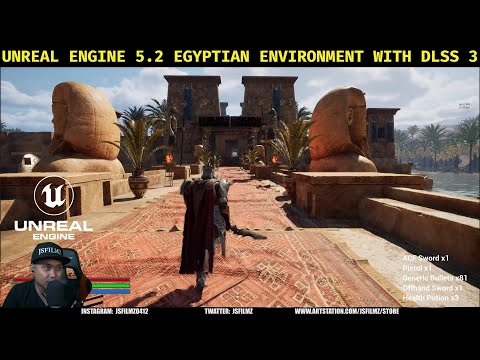Unreal Engine 5.2 Egyptian Environment with DLSS 3