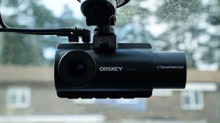 ORSKEY S960 3 Channel Dash Cam (FRONT / REAR / INSIDE CABIN) SETUP & INFO