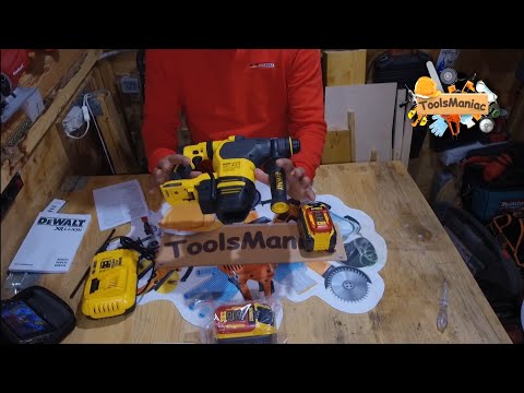 Perforatorius DeWalt DCH333X2-QW; 3,5 J; SDS-plus; 54 V; 2x9,0 Ah akum. video