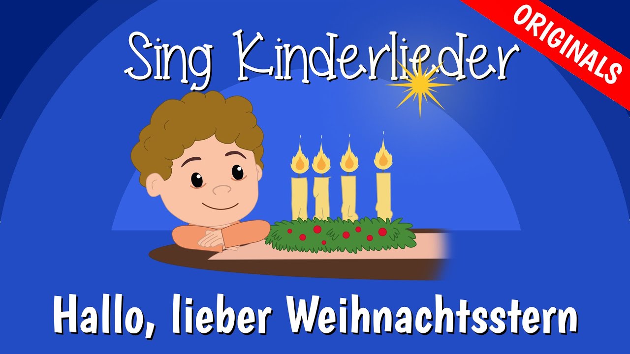 Hallo, lieber Weihnachtsstern! - Noten & Video zum Mitsingen