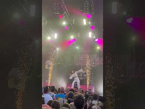 Ulrikke performing “Honestly” at Pride Park in Oslo #eurovision #ulrikke #honestly #mgp #pride