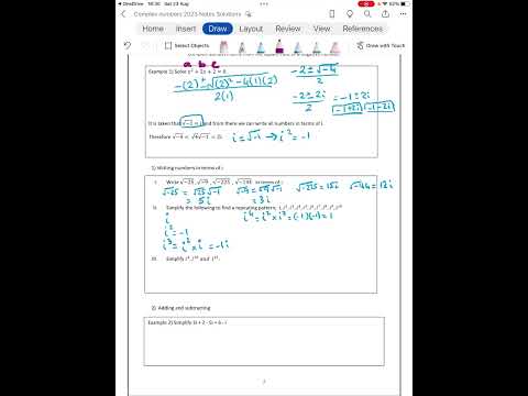 LCHL Complex Numbers video 1 - Basics 
